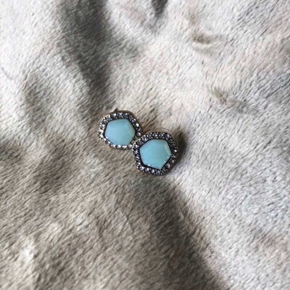 Pentagon Stud Earrings